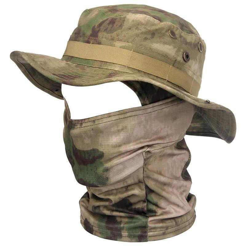 Máscara De Camuflagem Tática Chapéu Boné De Beisebol Gorros Militar Do Exército Crânios Unisex Hip Hop Malha Elástico Ao