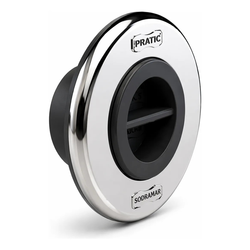 Dispositivo Aspiração Inox Pratic Para Alvenaria Tubo 60 Mm Cinza