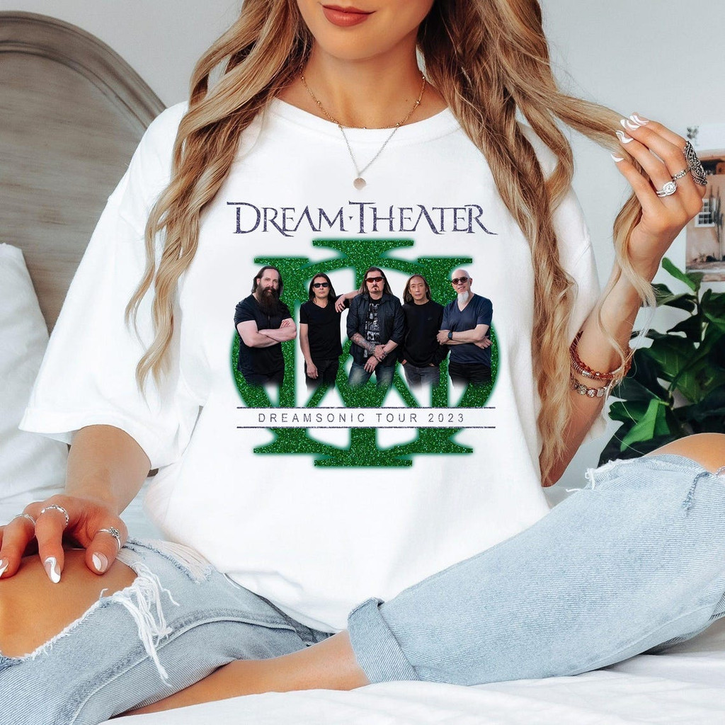 Camiseta Masculina Feminina Estampa Dream Theater "Dreamsonic Tour 2023" T-shirt Unissex Banda de Rock Progressivo Envio