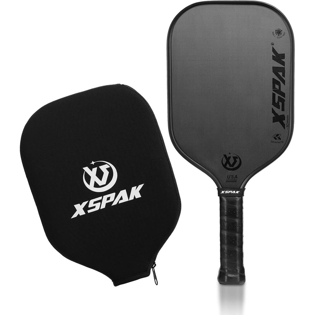 Raquete de Pickleball XS XSPAK USAPA em Fibra de Carbono - Opções de Tecnologia de Superfície de Campeão Mundial - Ediçã