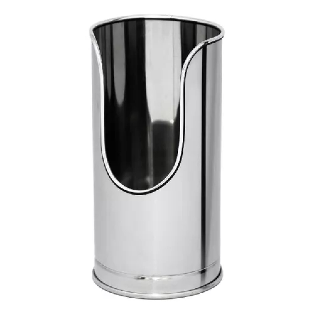 SUPORTE PORTA EXTINTOR BATOM 160X310 MM ACO INOX 430 POLIDO BX202