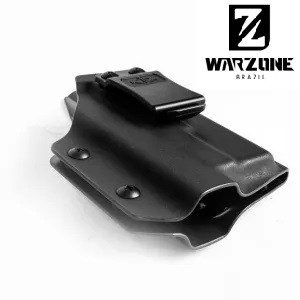 Coldre 30-30 Pistola Glock G19/19X/45/44/25 Porte Velado Lanterna Olight Baldr Mini Kydex Preto