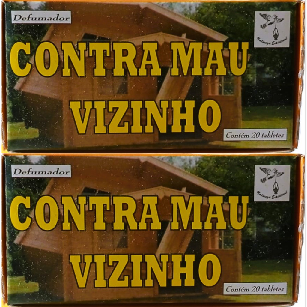 2 Caixa Defumador De Ambiente Incenso Contra Mau Vizinho