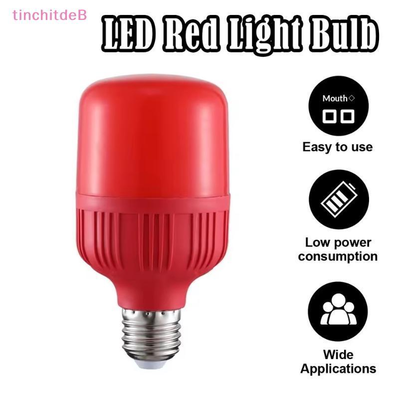 [TinchitdeB] Lâmpada LED Vermelha De Alta Potência E27/B22 AC 220V 5W 10W 15W 30W Refletor De Alto Brilho Festiva De Ano — imagem 2 de 2