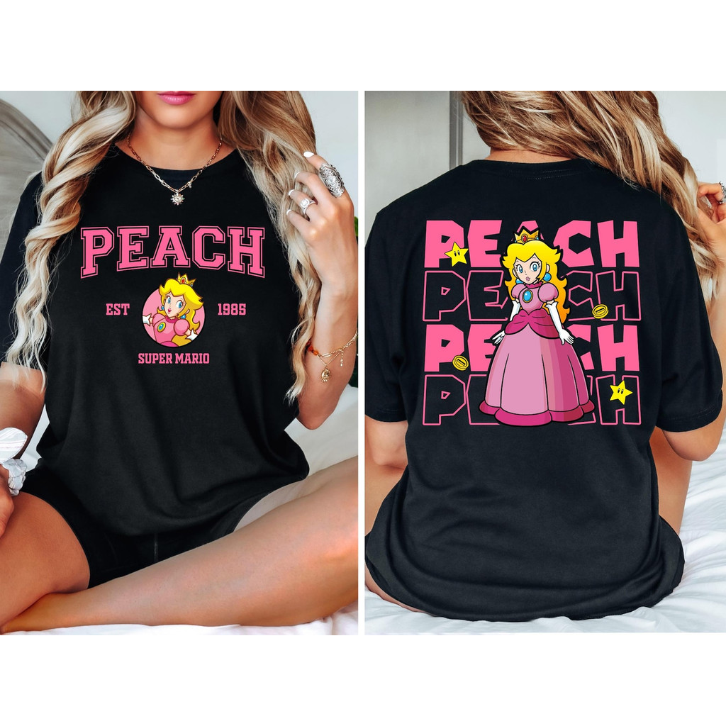 Camiseta Feminina Princesa Peach Super Mario Est 1985, Camisa Parque Disney Orlando, Camisetas Completas