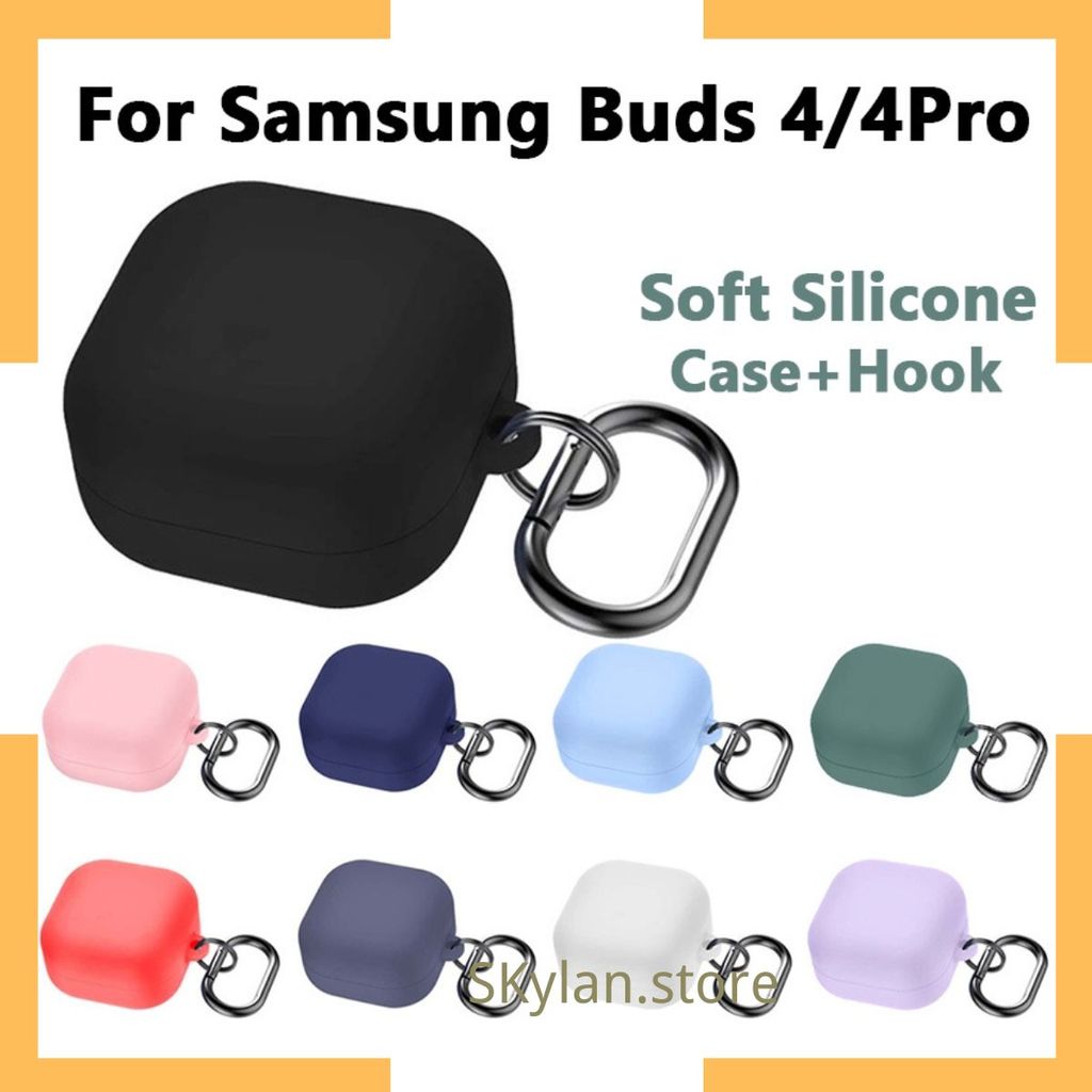 Capa para Fone Samsung Galaxy Buds 4/4Pro Capa Protetora De Silicone Macio Com G