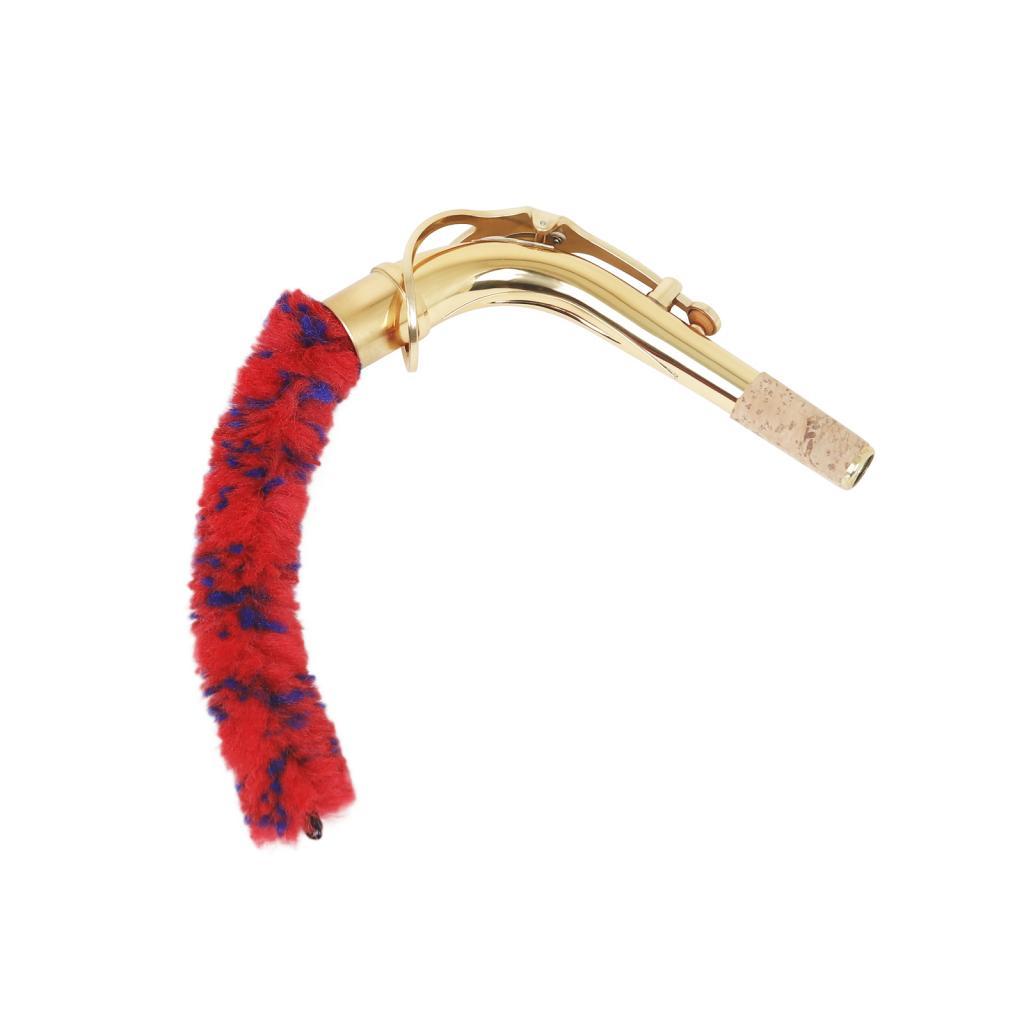 oops_shop.br fangzi Vareta de limpeza de saxofone de 11 polegadas, haste de limpeza de pescoço, escova de limpeza de