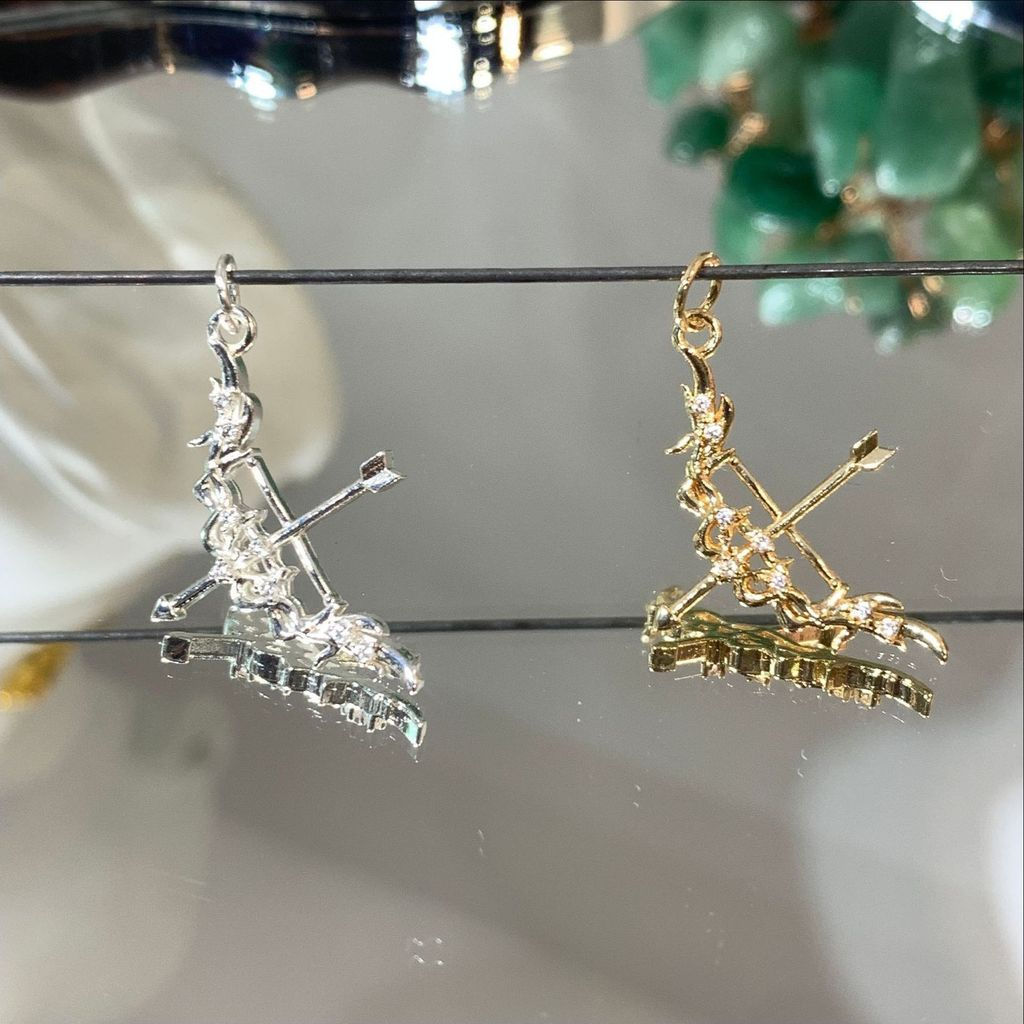 Pingente 14k arco flecha acessórios diy