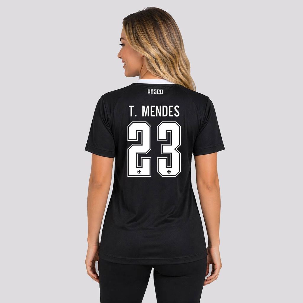 Camisa Vasco Principia Feminina Preta 23 T. Mendes