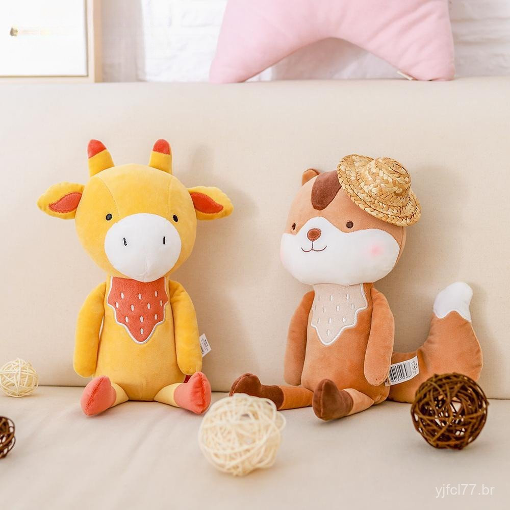 Brinquedo de Pelúcia Metoo Girafa Esquilo, Boneca de Dormir, Brinquedo da Série Animais, Presente de Aniversário, Brinqu