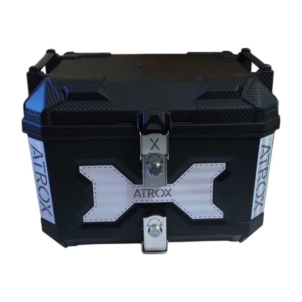 Bau Universal 45 Litros 2 Trancas Base Removivel Atrox Forrado Preto