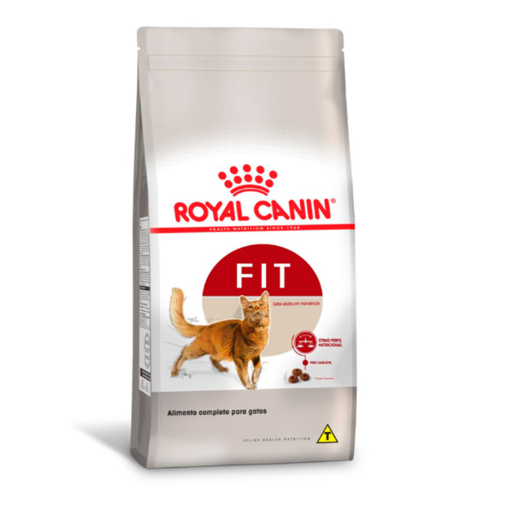 Ração Royal Canin Fit para Gatos Adultos - 7,5kg - Manutenção e Peso Saudável, Nutrição Balanceada