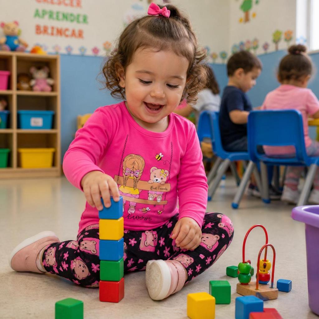 Roupa Frio Menina Conjuntos Meia Estação Infantil  2 Peças Blusinha e Calça Tamanho 2 e 3