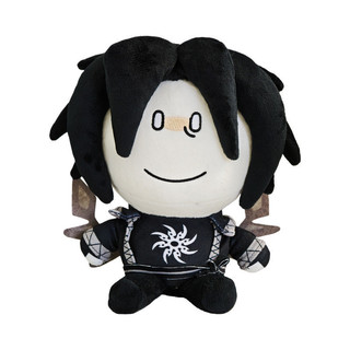 Brinquedo de Pelúcia Super Fofo, Boneco Menino com Anel Preto, Boneco de Conforto para Alívio do Estresse