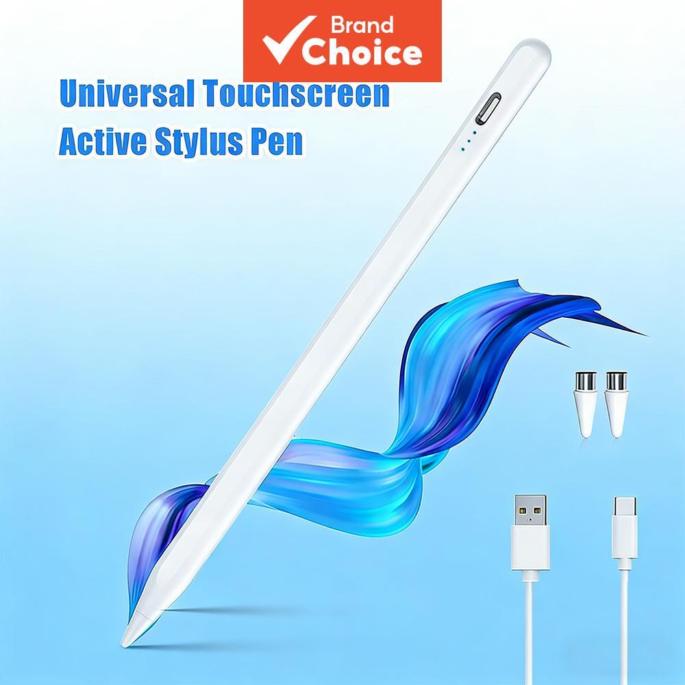 Caneta Capacitiva Stylus Tela Táctil Tablet Caneta + 2 peças Pontas Universais para Tablet iOS para Smartphone iPad