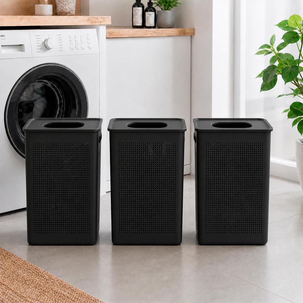 Cestos de Roupas Flow 38L com Tampa de Abertura Superior CFW2100 - Ou