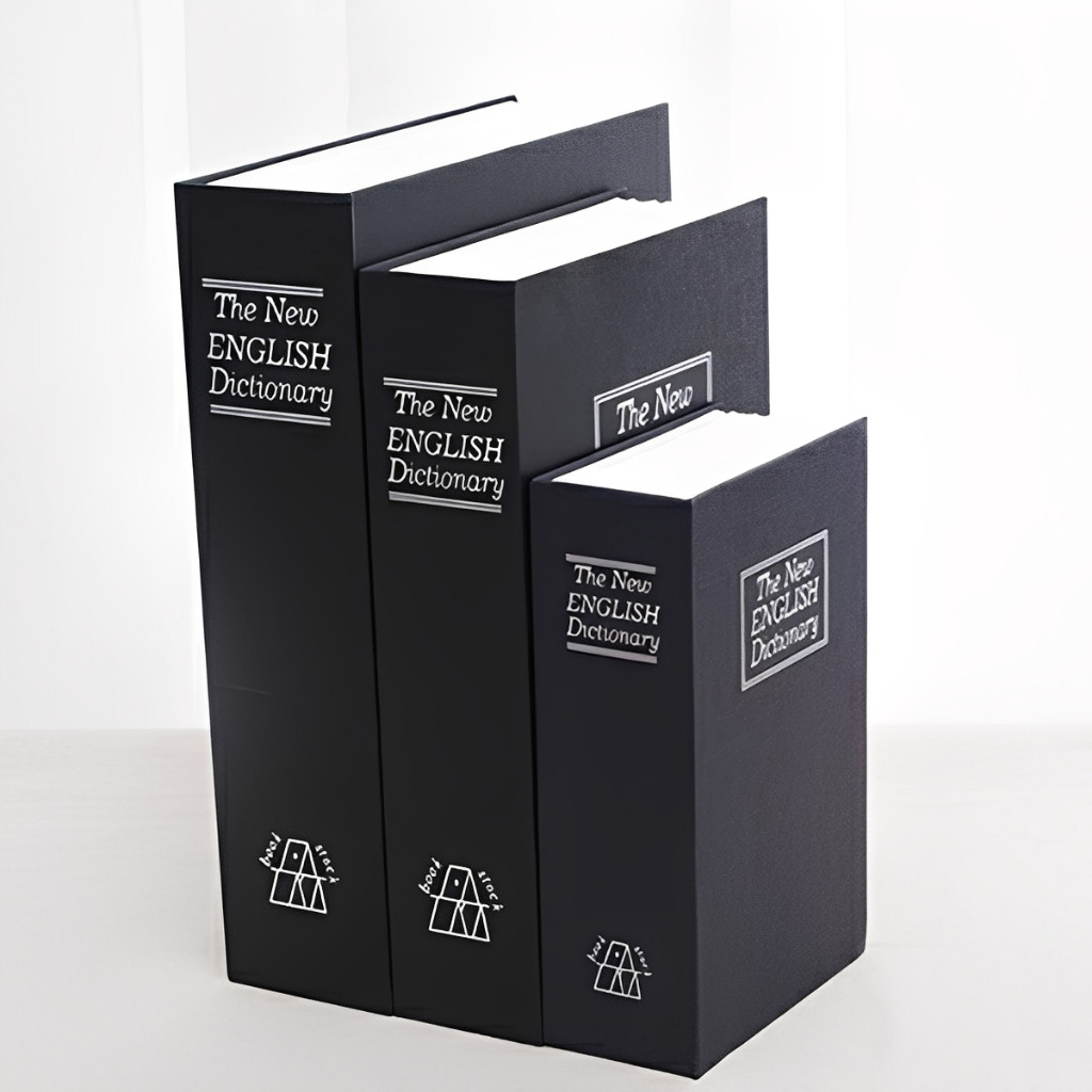 Cofre Camuflado Forma De Livro Dicionário Com Chave Residencial Capa Dura Dinheiro documento