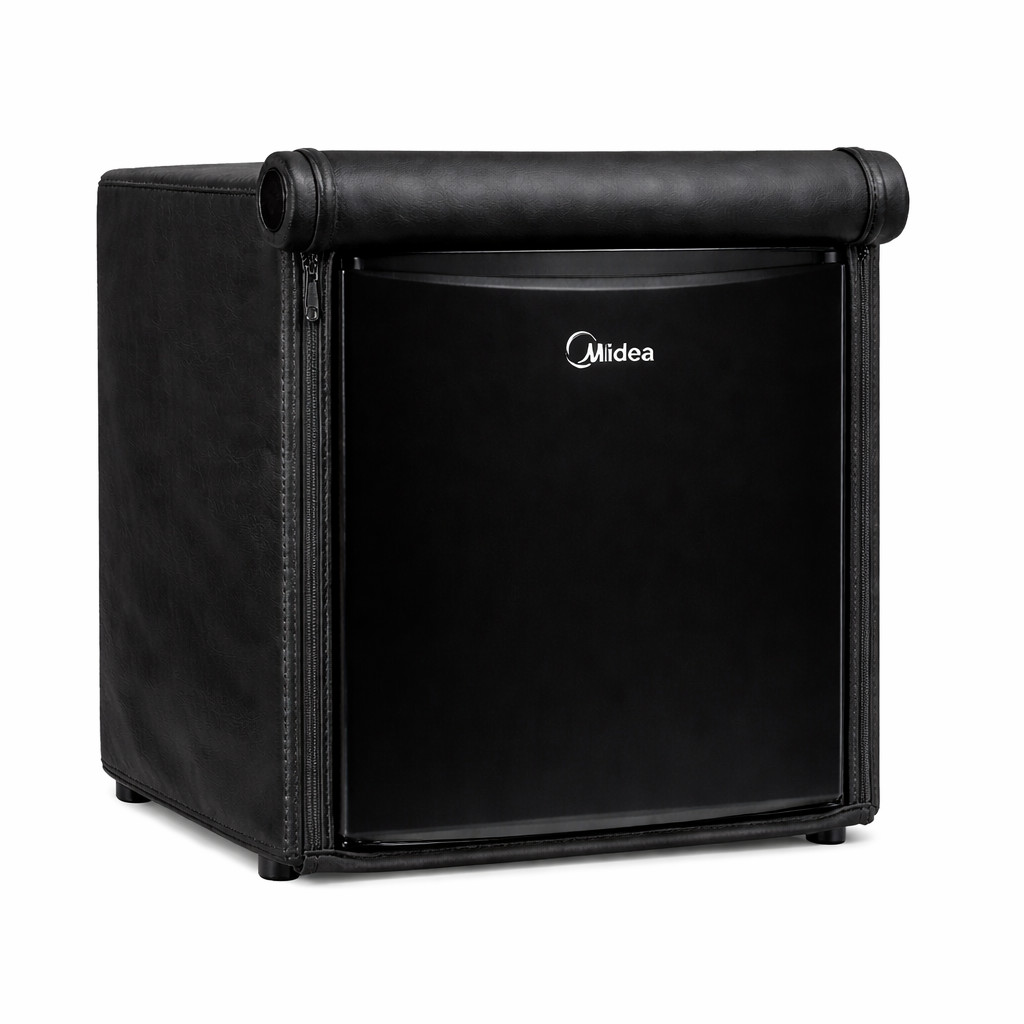Capa Para Frigobar Midea Inverter 45L - Corino Preto