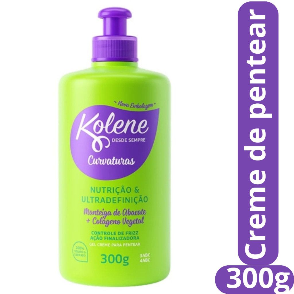 Gel Creme para Pentear Kolene Curvaturas 300g