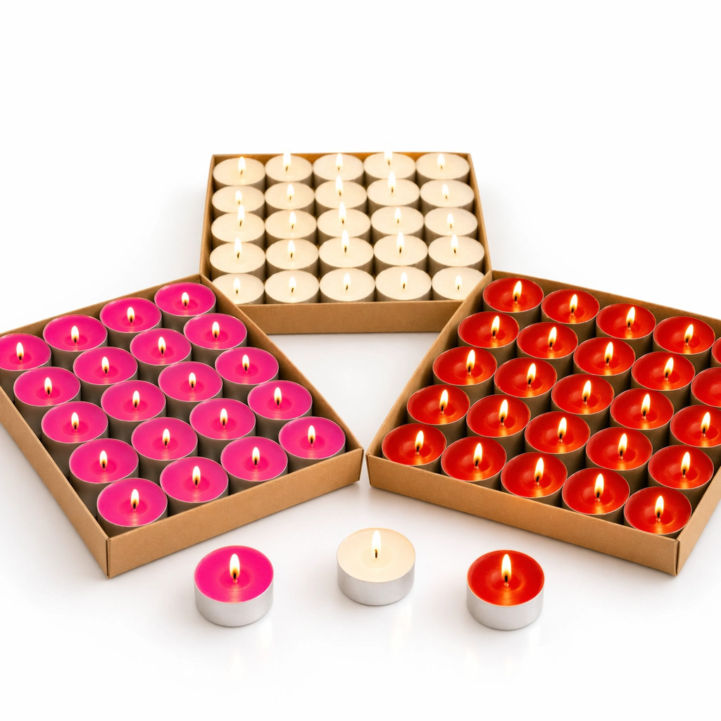 KIT Velas Coloridas Estilo Rechaud Com Suporte Em Alumínio Decoração Romantico Eventos, Casamento