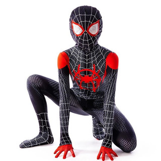 Criança Homem Aranha Traje Super-Herói Miles Morales Cosplay