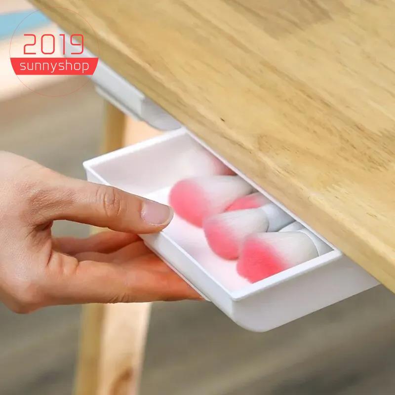 [Bestseller S] Sob Gavetas De Armazenamento De Mesa Bandeja Autoadesiva Para Caixa De Lápis Escondida Suporte Organizado