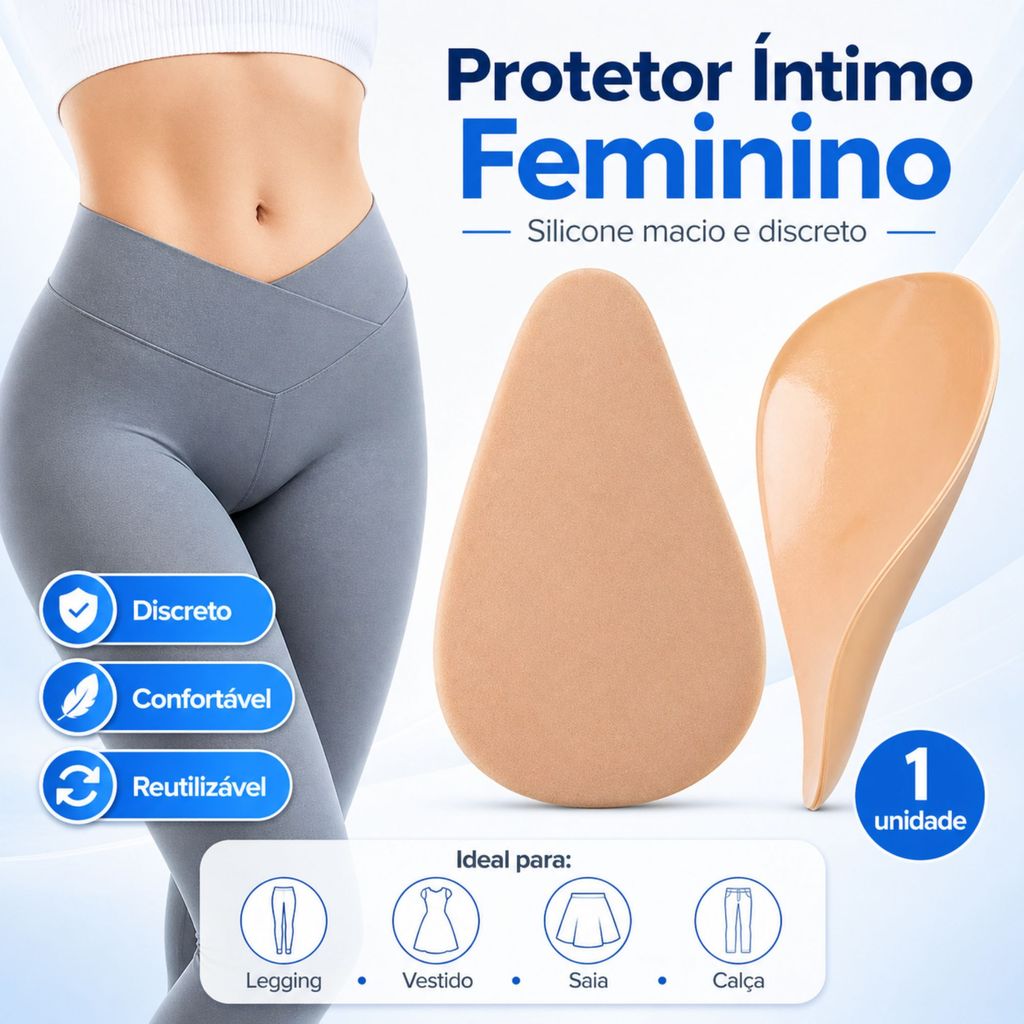 Protetor Íntimo Pata de Camelo Feminino Silicone Reutilizável Adesivo Invisível Discreto