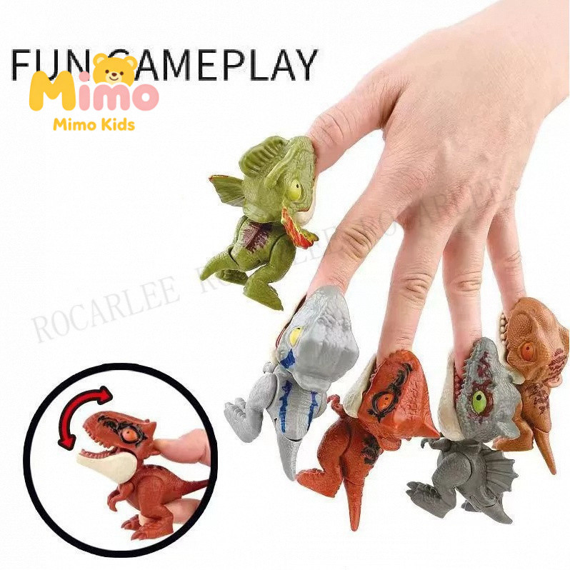 Dinossauro De Dedo Mordendo , Modelo De Brinquedo Móvel De Simulação Comum — imagem 2 de 2