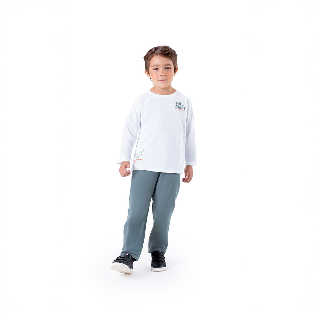 Conjunto Longo T-rex Infantil Menino Marisol