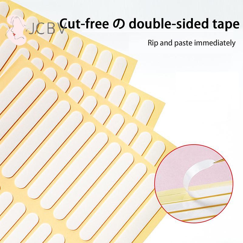 [JCBV] 30/36 Unidades Fita Dupla Face Transparente Alongada Para Unhas Falsas Pontas Expositor Cola Stiers Manicure Prát