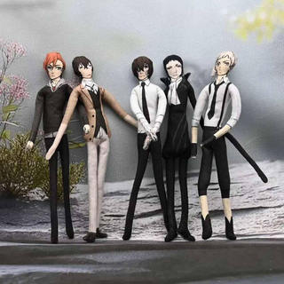 Anime Bungo Cães Vadios Nakahara Chuuya Dazai Osamu Nakajima Atsushi Boneca De Pelúcia Brinquedo Forma Torcível Modelo A