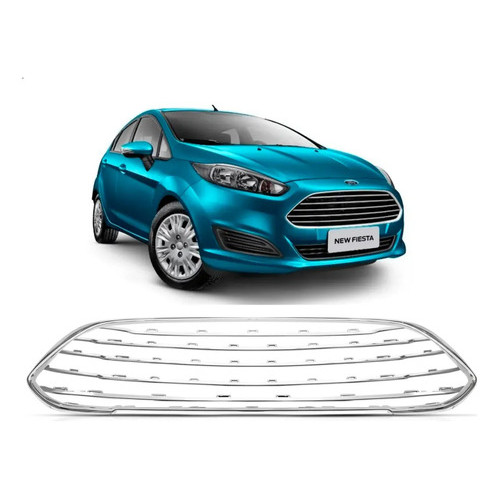 Kit Friso Grade New Fiesta Hatch Cromado 2014 2015/2017