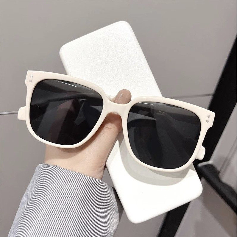 [Óculos de sol da moda] Óculos de sol GM femininos 2024 Novo estilo High-End Big Face Slimmer Look Óculos de sol à prova