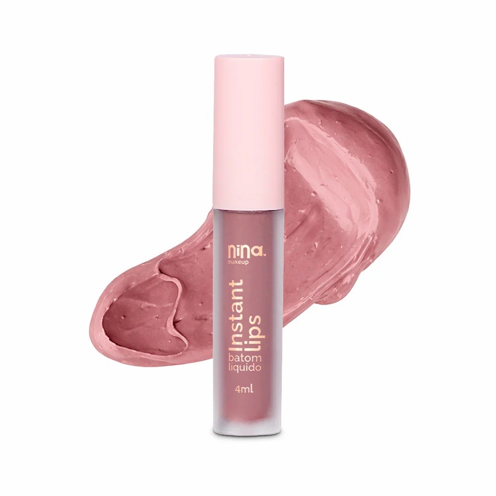 Batom Líquido Instant Lips Bride Nina Makeup