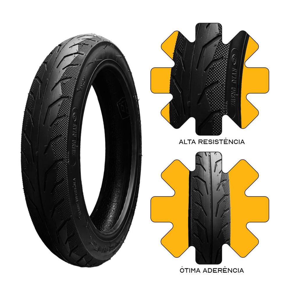 Pneu Para Bicicleta Elétrica Scooter 2.50 Aro 10/14 Wehawk S/ Câmara — imagem 2 de 2