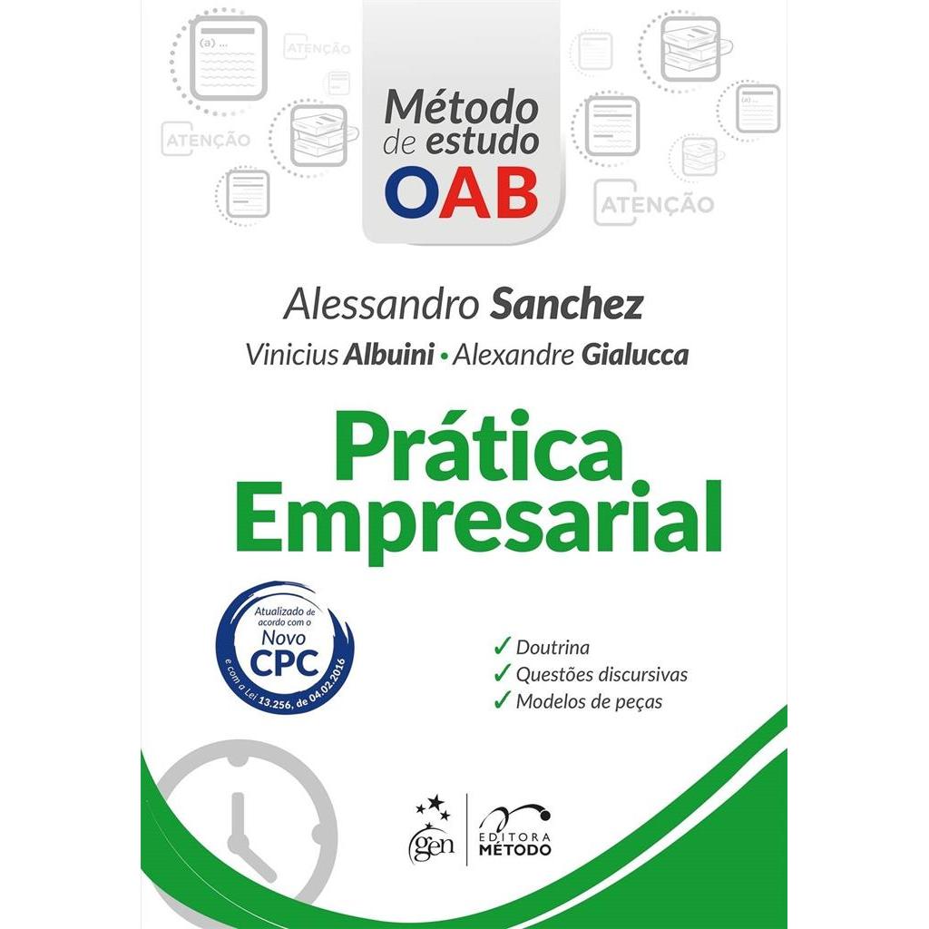 Método de Estudo OAB - Prática Empresarial autor Alessandro Sanchez