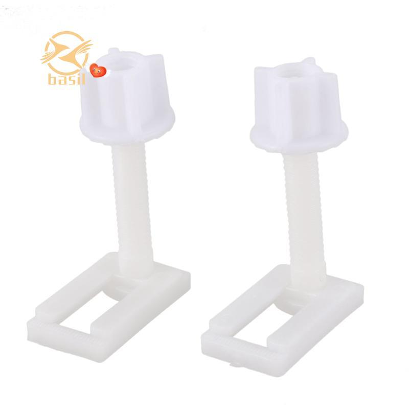 [Desconto B] 2 Peças De Parafusos De Plástico Para Assento De Vaso Sanitário DIY , Ferramentas De Reparo De Dobradiças A