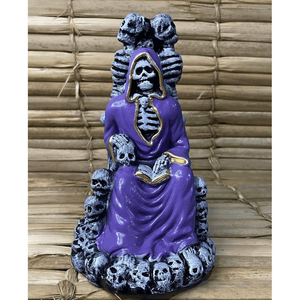 Imagem Exu Tata Caveira Roxo - 25cm
