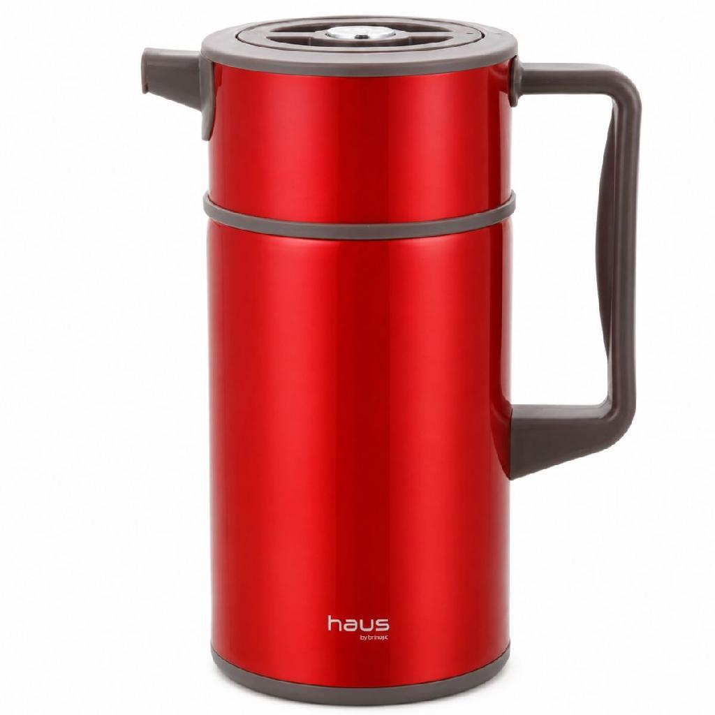 Garrafa Brinox Scala 1L: O Segredo do Café Quentinho e da Cozinha Moderna. Garanta a Sua Cor Vermelha Vibrante