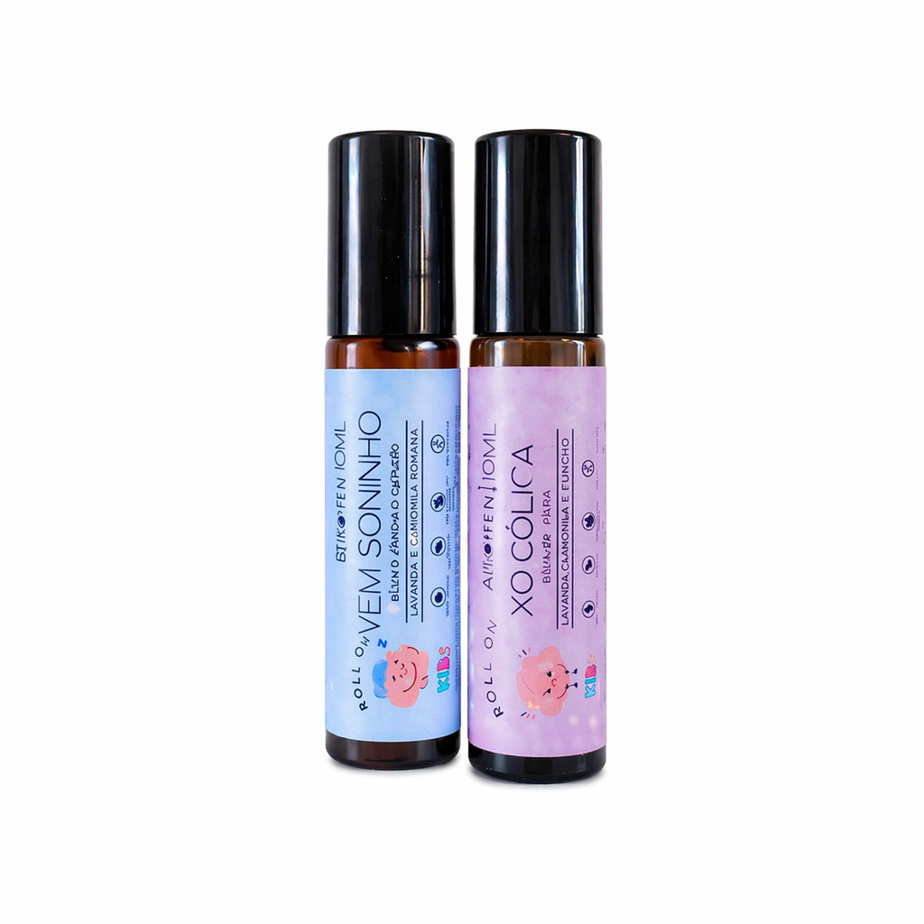 KIT Blend Roll-on de Óleo Essenciais Infantil Soninho + Xô Cólica Tropfen