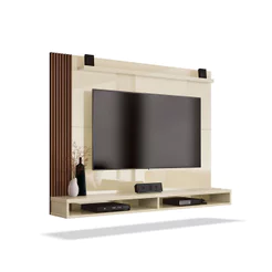 Painel Rack Suspenso Flutuante Nicho Dijon Sala TV 50 Polegadas Life para Parede Moderno Moveisaqui