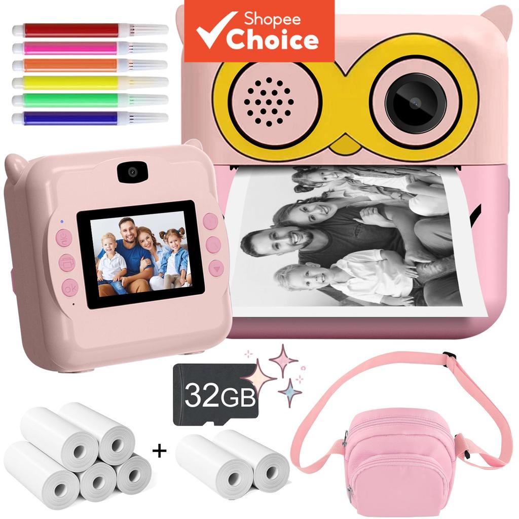 Cartão De Memória Mini Impressora Fotográfica Câmera De Impressão Instantânea Com Modos Divertidos Leitor De Música Mold