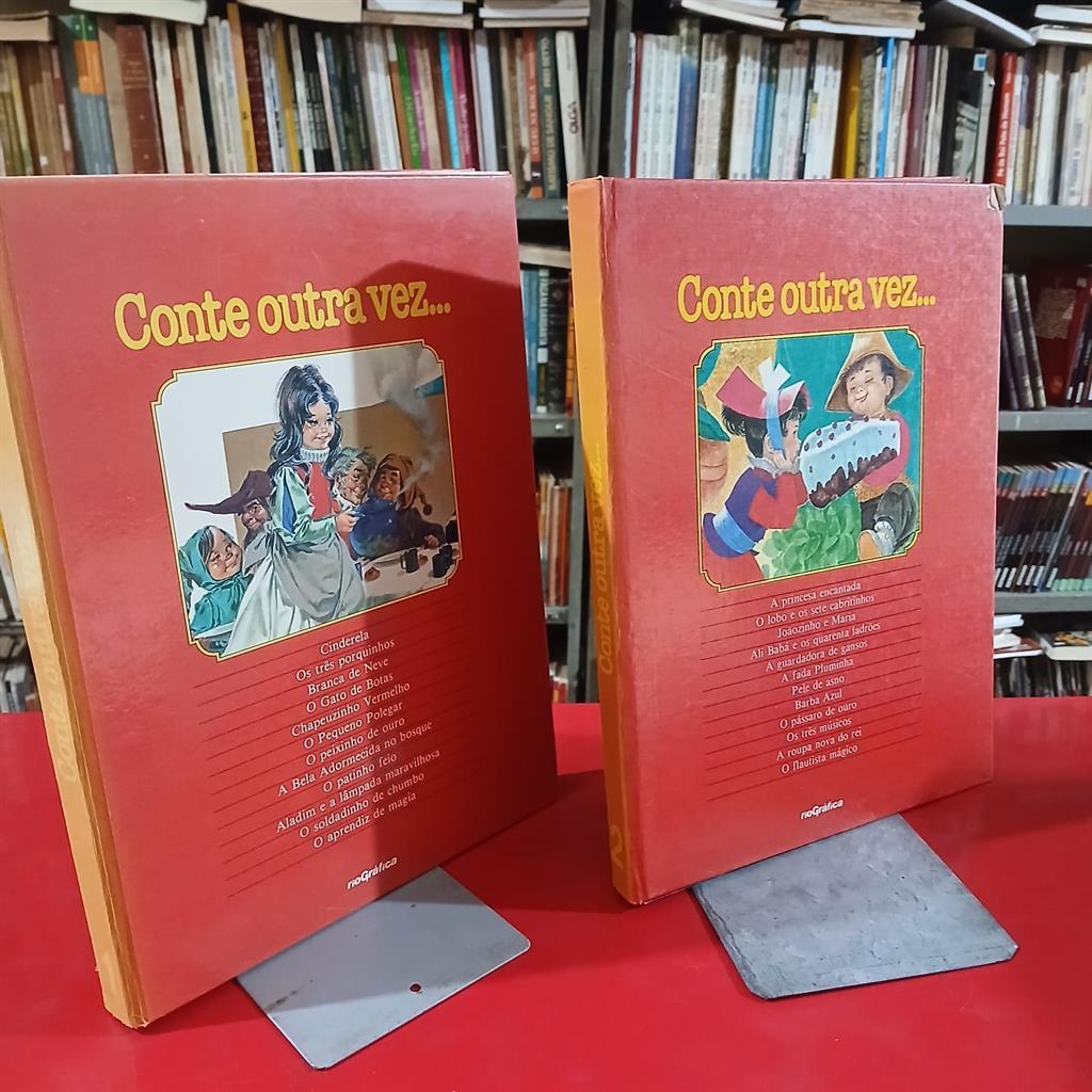coleção de fascículos conte outra vez - 2 volumes (12 em cada volume) autor editora riográfica