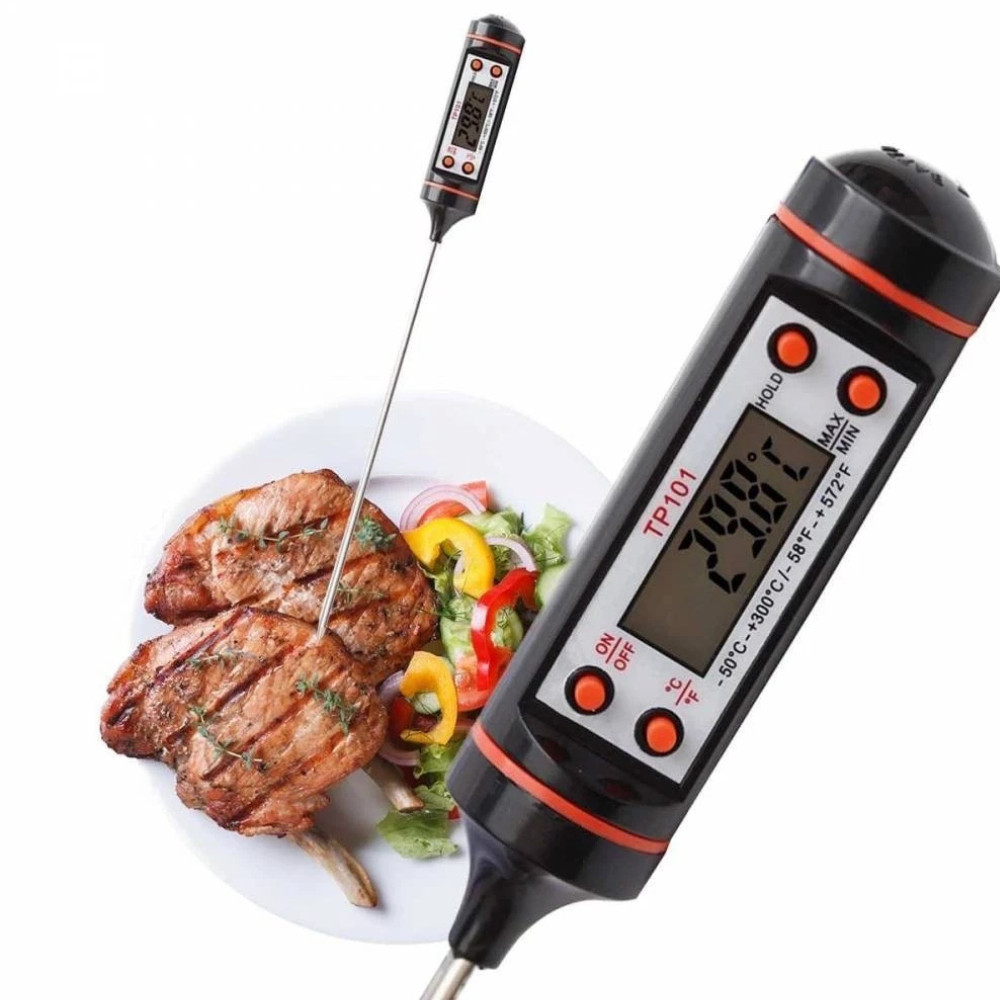 Termômetro Digital Espeto Alta Precisão Cozinha, Churrasco Confeitaria Prático Rápido