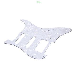 Difier Guitarra Elétrica Pickguard Placa Anti-Risco 3 Camadas Para FD Ss-Peças Duplas Wh