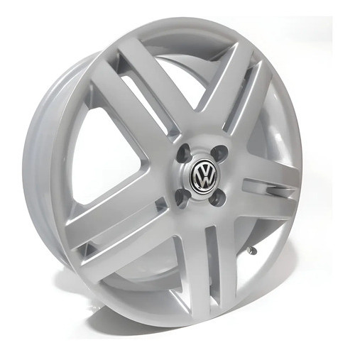 Roda Brw-1340 Aro 17 Tala 6 - 4x100mm - Volkswagen Golf Vr6 Prata