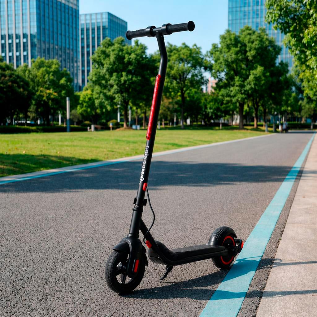 Patinete Eletrico scooter dobravel 150W motorizado bateria lítio bivolt Aro 8.5 Freio disco com LED