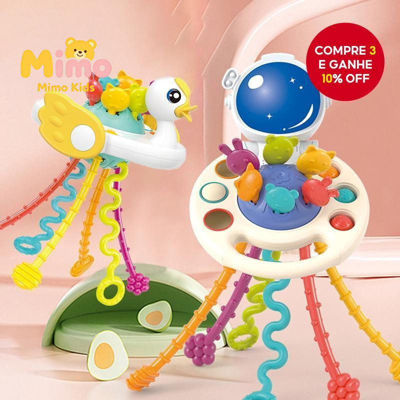 Brinquedo De Dentição De Bebê-Silicone Mastigável De Corda Sensorial Montessori Para Desenvolvimento De Recém-Nascidos D