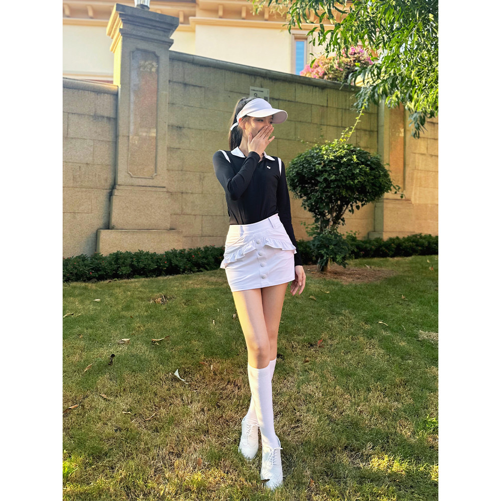 SG Golf Feminino Verão Novo Estilo Renda Hip-Coberto Saia Anti-reflexo Saia Curta Respirável Slim-fit Slimm