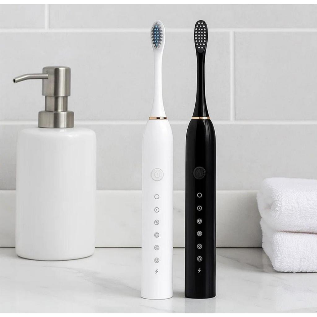 Escova de Dente Elétrica Sônica Alta Frequência Cuidado Bucal Diário Premium